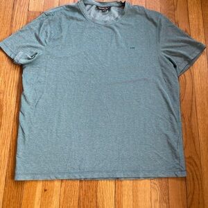 Michael Kors Short-Sleeve Crew Tee in Heather Teal